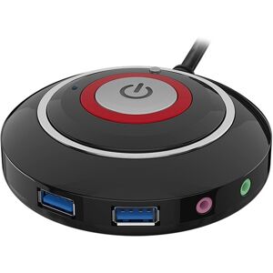 Sodial 3x(Desktop Computer Button With Dual Usb Ports And Audio Pc External 9554 Sodial 3x(Desktop Computer Button With Dual Usb Ports And Audio Pc External 9554