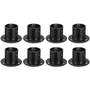 Uxcell 1.28'' Dia Stainless Steel Pole Sockets Flange Rod Holder Bracket Support, 8pcs Uxcell 1.28'' Dia Stainless Steel Pole Sockets Flange Rod Holder Bracket Support, 8pcs