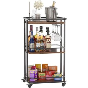ibuyke Ibuyke 3-Tier Home Bar Serving Cart,Kitchen Storage Carts With Wheels,11.79x15. ibuyke Ibuyke 3-Tier Home Bar Serving Cart,Kitchen Storage Carts With Wheels,11.79x15.