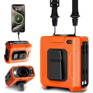 Uplayteck Portable Waist Fan - 5 Speeds 18000rpm Strong Airflow, 10000mah Batte Uplayteck Portable Waist Fan - 5 Speeds 18000rpm Strong Airflow, 10000mah Batte