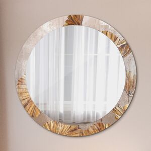 Coloray Modern Wall Mirror Bathroom Colorful Patterned Frame Golden Leaves Coloray Modern Wall Mirror Bathroom Colorful Patterned Frame Golden Leaves