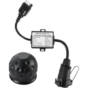 Trailer Light Converter Us To Europe 4 Way Flat Socket (American Vehicle)4248 Trailer Light Converter Us To Europe 4 Way Flat Socket (American Vehicle)4248