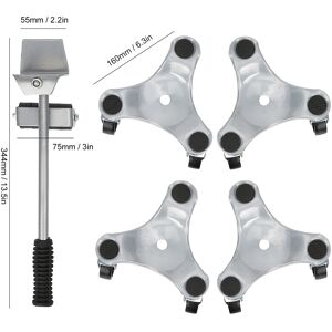 Furniture Transport Set Silver Lifter Moving Plate For Heavy Objects Bearin Fi Furniture Transport Set Silver Lifter Moving Plate For Heavy Objects Bearin Fi