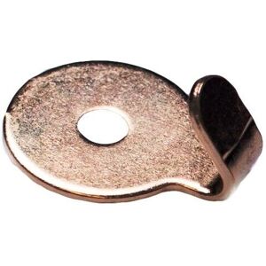 Onestopdiy New 100 X Picture Hanging Hooks Brass Plated Round Od 21mm Hole Diameter 5mm - O Onestopdiy New 100 X Picture Hanging Hooks Brass Plated Round Od 21mm Hole Diameter 5mm - O