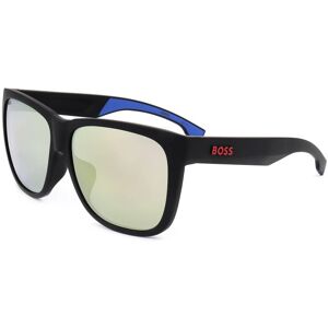 Hugo Boss Boss 1453/f/s 0vk Matte Black Blue 61/14/145 Man Sunglasses Hugo Boss Boss 1453/f/s 0vk Matte Black Blue 61/14/145 Man Sunglasses