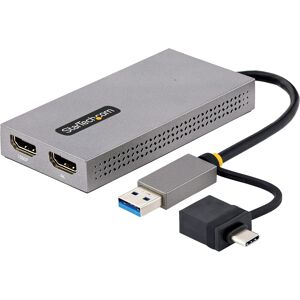 Startech.Com Usb 3.0 Or Usb-C To Dual Hdmi Adapter For Windows & Macos, 2x Hdmi Startech.Com Usb 3.0 Or Usb-C To Dual Hdmi Adapter For Windows & Macos, 2x Hdmi