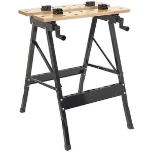 Thatcable Folding Portable Workbench - 235mm Capacity Jaw Grips - Sawing Drilling Sanding Thatcable Folding Portable Workbench - 235mm Capacity Jaw Grips - Sawing Drilling Sanding