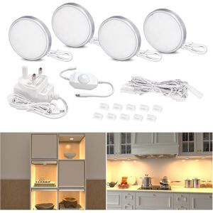 Dimmable Under Cabinet Kitchen Lights,Set Of 4,Super Bright Display Cabinet Ligh Dimmable Under Cabinet Kitchen Lights,Set Of 4,Super Bright Display Cabinet Ligh