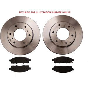 Aftermarket Front Brake Discs And Pads For Nissan Navara D23 Np300 2.3td 4/2015-5/2019 295mm Aftermarket Front Brake Discs And Pads For Nissan Navara D23 Np300 2.3td 4/2015-5/2019 295mm
