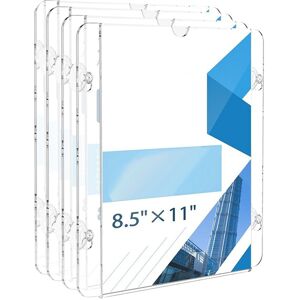 Acrylic Sign Holder 8.5x11 Inch, Acrylic Display Stand Clear Wall Mount5089 Acrylic Sign Holder 8.5x11 Inch, Acrylic Display Stand Clear Wall Mount5089