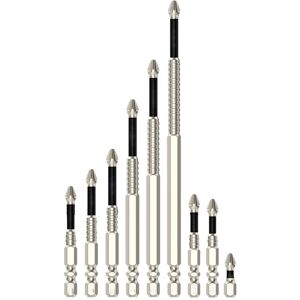 Sodial 5x(9pcs Ph2 -Magnetic Screwdriver Bit -Slip Long Drill Bits 25-150mm7540 Sodial 5x(9pcs Ph2 -Magnetic Screwdriver Bit -Slip Long Drill Bits 25-150mm7540