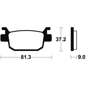 Tecnium Organic Scooter Brake Pads Me332 Tecnium Organic Scooter Brake Pads Me332