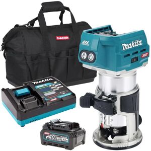 Makita Rt001gz01 40v Router Trimmer With 1 X 2.5ah Battery Charger & Bag Makita Rt001gz01 40v Router Trimmer With 1 X 2.5ah Battery Charger & Bag