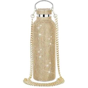 Sodial 3x(Diamond Stainless Steel Water Bottle Portable Glitter Rhinestone Water8669 Sodial 3x(Diamond Stainless Steel Water Bottle Portable Glitter Rhinestone Water8669