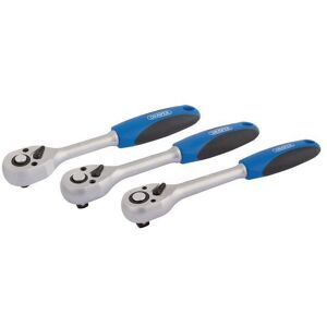 Draper 72-Tooth Reversible Soft Grip Ratchet Set (3 Piece) Draper 72-Tooth Reversible Soft Grip Ratchet Set (3 Piece)