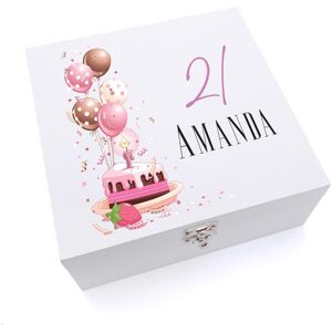 Ukgiftstoreonline Personalised Large 21st Birthday For Her Keepsake Wooden Box Uv-580-L Ukgiftstoreonline Personalised Large 21st Birthday For Her Keepsake Wooden Box Uv-580-L