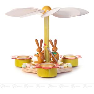 Großhandel Dregeno Pyramid With Rabbits, For Tea Lights Bxhxt 21 Cmx20 Cmx21 Cm New Erzgebirge Großhandel Dregeno Pyramid With Rabbits, For Tea Lights Bxhxt 21 Cmx20 Cmx21 Cm New Erzgebirge