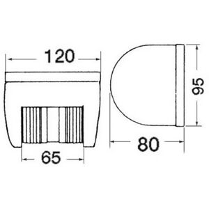 Osculati Boat Lights - 78 135° White - Marine Lighting Osculati Boat Lights - 78 135° White - Marine Lighting