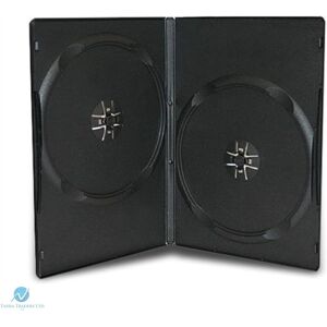 Media 100 Double Standard Black Dvd Case 14mm Spine Empty Cover Holds 2 Disks Regular Media 100 Double Standard Black Dvd Case 14mm Spine Empty Cover Holds 2 Disks Regular