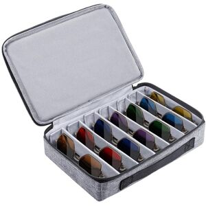 Sodial 3x(Travel Sunglasses Organizer Case, Adjustable Slot For Multiple Pairs,2551 Sodial 3x(Travel Sunglasses Organizer Case, Adjustable Slot For Multiple Pairs,2551