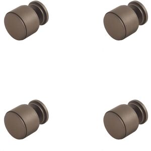4 Pack Elegant Stepped Cupboard Knob In Dark Bronze For Timeless Decor - Kitchen 4 Pack Elegant Stepped Cupboard Knob In Dark Bronze For Timeless Decor - Kitchen
