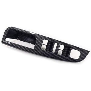 Sodial 3x(Side Grab Handle Carbon Fiber Door Window Control Panel Cover Trims1362 Sodial 3x(Side Grab Handle Carbon Fiber Door Window Control Panel Cover Trims1362