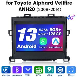 Junsun 6+128gb Android13 For Toyota Alphard Vellfire Anh20 Car Stereo Radio Gps Sat Nav Junsun 6+128gb Android13 For Toyota Alphard Vellfire Anh20 Car Stereo Radio Gps Sat Nav
