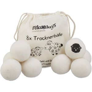 Relaxdays Dryer Balls Reusable Hypoallergenic Wool Dryer Balls Eco-Friendly Laundry Balls Relaxdays Dryer Balls Reusable Hypoallergenic Wool Dryer Balls Eco-Friendly Laundry Balls