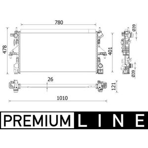 Mahle Cr933000p Engine Cooling Radiator Brazed Cooling Fins Fits Fiat Ducato Mahle Cr933000p Engine Cooling Radiator Brazed Cooling Fins Fits Fiat Ducato