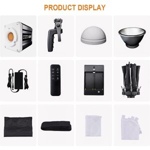 Andoer 60w Led Video Light Cob Photography Light 2800k-6800k Dimmable 9 Fx Andoer 60w Led Video Light Cob Photography Light 2800k-6800k Dimmable 9 Fx