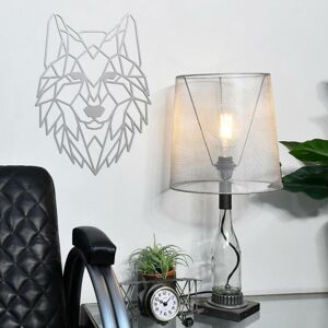 Black Country Metal Works New Geometric Steel Wolf Wall Art - Grey Black Country Metal Works New Geometric Steel Wolf Wall Art - Grey
