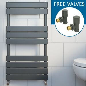Duratherm Modern Flat Panel Heated Towel Rail Radiator Anthracite 950 X 500mm Free Valves Duratherm Modern Flat Panel Heated Towel Rail Radiator Anthracite 950 X 500mm Free Valves