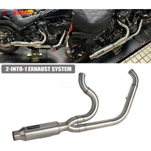 Ccmotor2021 For 18-Up Harley Softail Street Bob Fxbbs Fxst Fxfb Fxlr 2-Into-1 Exhaust System Ccmotor2021 For 18-Up Harley Softail Street Bob Fxbbs Fxst Fxfb Fxlr 2-Into-1 Exhaust System