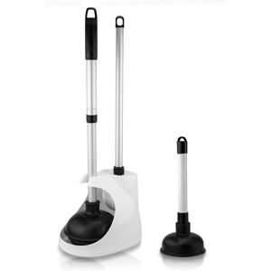 Neiko 60168a 4-Piece Toilet Plunger Set, Bonus Mini Sink & Drain Plunger, Toilet Neiko 60168a 4-Piece Toilet Plunger Set, Bonus Mini Sink & Drain Plunger, Toilet