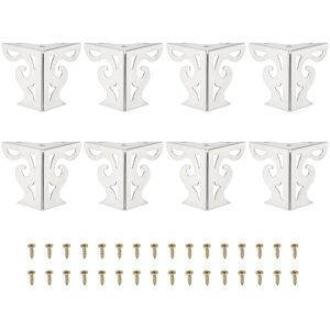 Uxcell 8pcs 3 Inch Hollow Out Furniture Legs,Metal Triangle Replacement Feet, Silver Uxcell 8pcs 3 Inch Hollow Out Furniture Legs,Metal Triangle Replacement Feet, Silver
