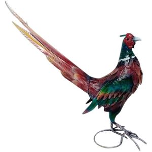 Msl Multi-Colored Metal Bird Sculpture 63cm For Garden Decor, Outdoor Art Piece Msl Multi-Colored Metal Bird Sculpture 63cm For Garden Decor, Outdoor Art Piece