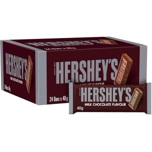 Hershey Reese'S Hershey'S Milk Chocolate Flavour Bar, Pack Of 24x40g Hershey Reese'S Hershey'S Milk Chocolate Flavour Bar, Pack Of 24x40g