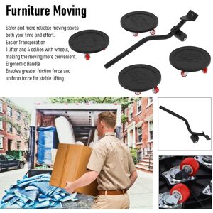 5pcs Furniture Lifter Shifter Transport Moving Tool For Home Office Garage Tool 5pcs Furniture Lifter Shifter Transport Moving Tool For Home Office Garage Tool