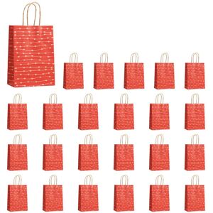 Sodial 2x(A 24 Pcs Valentines Day Gift Bags, Candy Bags Goodie Bags With Handles1585 Sodial 2x(A 24 Pcs Valentines Day Gift Bags, Candy Bags Goodie Bags With Handles1585