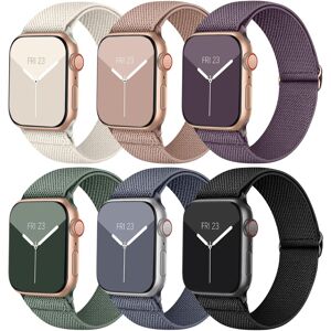 Skins 6 Packs Solo Loop Straps Compatible With Apple Watch Straps 38mm 40mm 41mm 42mm Skins 6 Packs Solo Loop Straps Compatible With Apple Watch Straps 38mm 40mm 41mm 42mm