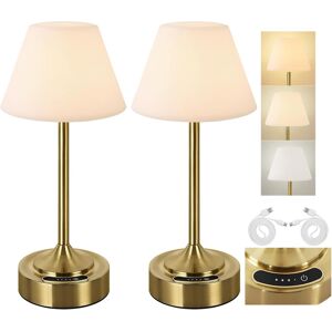 Rechargeable Cordless Table Lamp, 3 Color Temperatures & Stepless Touch Dimming, Rechargeable Cordless Table Lamp, 3 Color Temperatures & Stepless Touch Dimming,