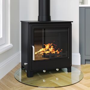 Black Cast Iron Log Burner Multi Fuel Stove 8.4kw - Amberglo Agl059 Black Cast Iron Log Burner Multi Fuel Stove 8.4kw - Amberglo Agl059