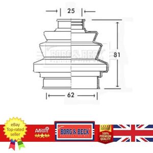 Cv Joint Boot For Alfa Romeo 145 146 155 156 159 164 166 Borg & Beck Bcb2196 Cv Joint Boot For Alfa Romeo 145 146 155 156 159 164 166 Borg & Beck Bcb2196