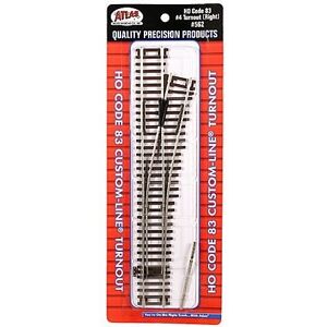 Atlas Model Ho Code 83 #4 Custom Right-Hand Turnout (Us Import) Atlas Model Ho Code 83 #4 Custom Right-Hand Turnout (Us Import)