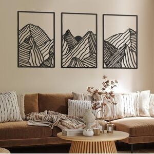 Peryiter 3 Pcs Mountain Metal Wall Art Mountain Line Wall Decor Abstract Minima Peryiter 3 Pcs Mountain Metal Wall Art Mountain Line Wall Decor Abstract Minima