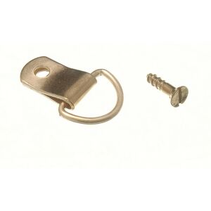 200 X Picture D Ring Single Eb Brass Plated Steel Hangers Onestopdiy New 200 X Picture D Ring Single Eb Brass Plated Steel Hangers Onestopdiy New