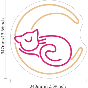 Does Not Apply Moon And Cat Neon Sign Magic Cat Moon Light Sign Anime Neon Sign Art Wall Decor Does Not Apply Moon And Cat Neon Sign Magic Cat Moon Light Sign Anime Neon Sign Art Wall Decor