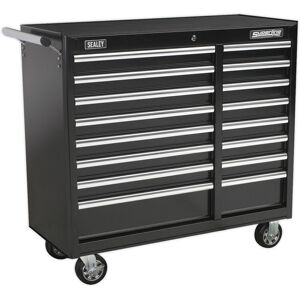 Thatcable 1050 X 465 X 1005mm 16 Drawer Black Portable Tool Chest Locking Mobile Storage Thatcable 1050 X 465 X 1005mm 16 Drawer Black Portable Tool Chest Locking Mobile Storage
