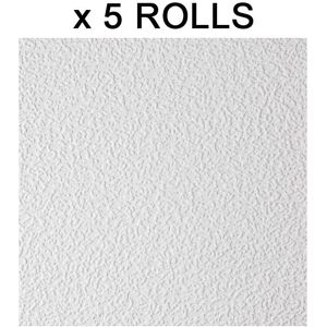 Paintable Anaglypta Wallpaper Kinver Luxury Textured Vinyl Thick Easy X 5 Paintable Anaglypta Wallpaper Kinver Luxury Textured Vinyl Thick Easy X 5