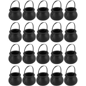 Sodial 3x(20 Pcs Candy Kettles Witch Skeleton Cauldron Holder Pot With Handle For1360 Sodial 3x(20 Pcs Candy Kettles Witch Skeleton Cauldron Holder Pot With Handle For1360